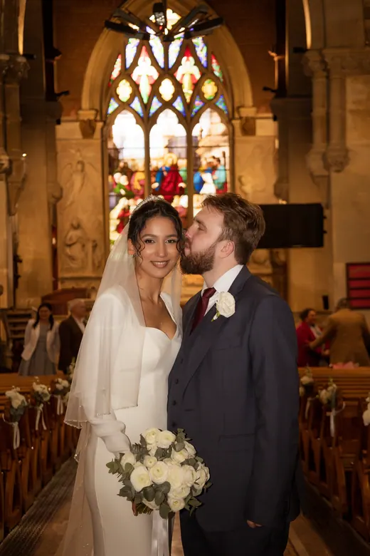 Photograph from the Wedding — colonnade session in Paris by Anna