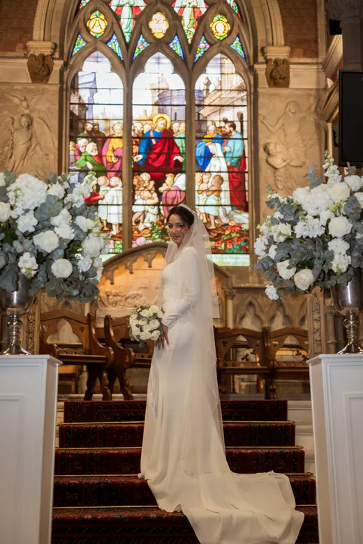 Photograph from the Wedding — colonnade session in Paris by Anna