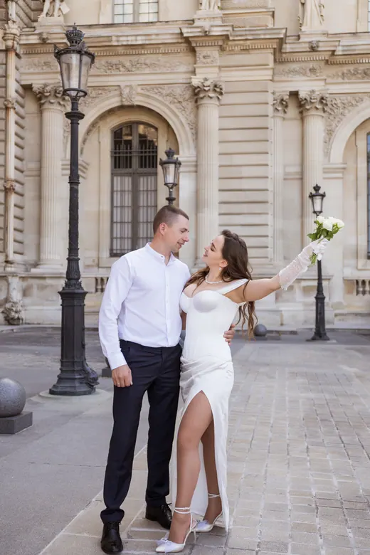 Photograph from the Wedding — Trocadéro & street session in Paris by Anna