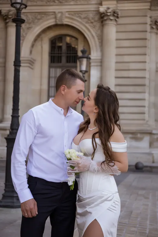 Photograph from the Wedding — Trocadéro & street session in Paris by Anna