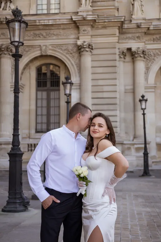 Photograph from the Wedding — Trocadéro & street session in Paris by Anna
