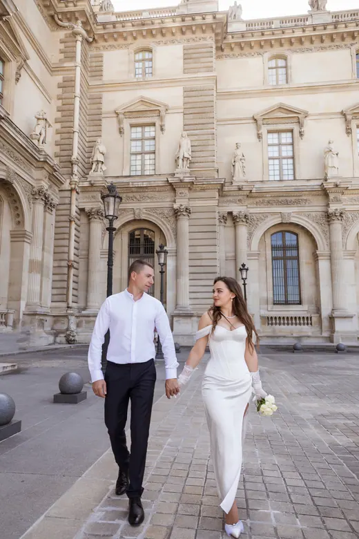 Photograph from the Wedding — Trocadéro & street session in Paris by Anna