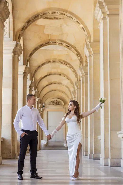 Photograph from the Wedding — Trocadéro & street session in Paris by Anna