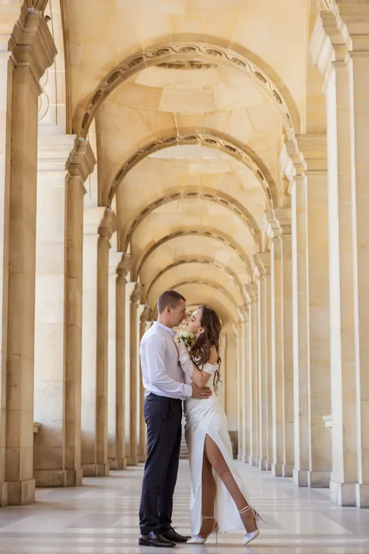 Photograph from the Wedding — Trocadéro & street session in Paris by Anna