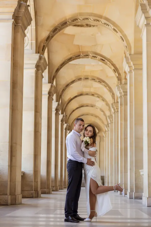 Photograph from the Wedding — Trocadéro & street session in Paris by Anna