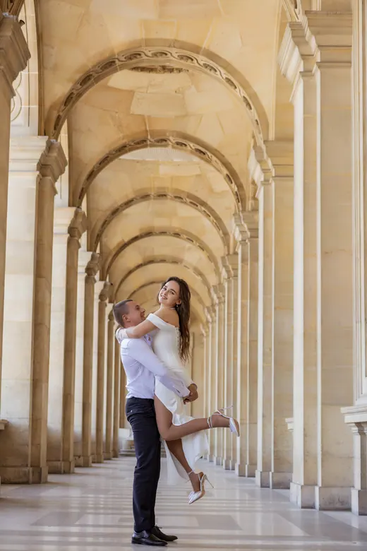 Photograph from the Wedding — Trocadéro & street session in Paris by Anna