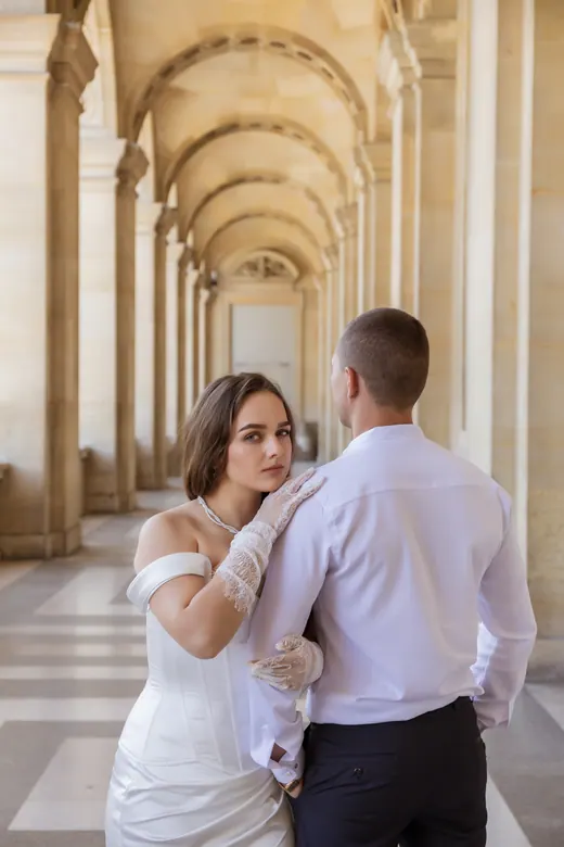 Photograph from the Wedding — Trocadéro & street session in Paris by Anna