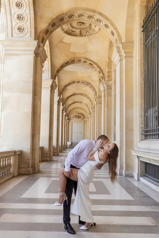 Photograph from the Wedding — Trocadéro & street session in Paris by Anna