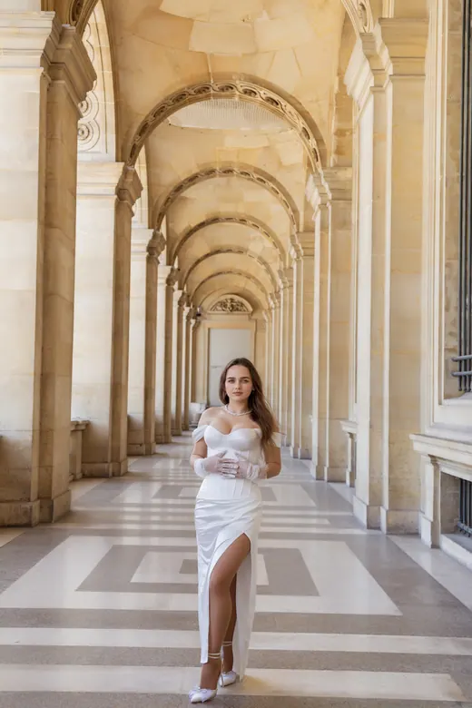 Photograph from the Wedding — Trocadéro & street session in Paris by Anna