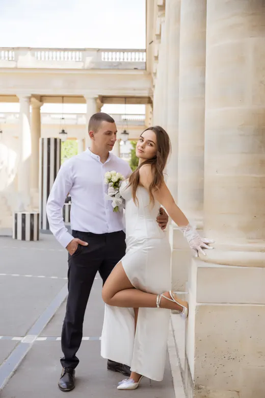 Photograph from the Wedding — Trocadéro & street session in Paris by Anna