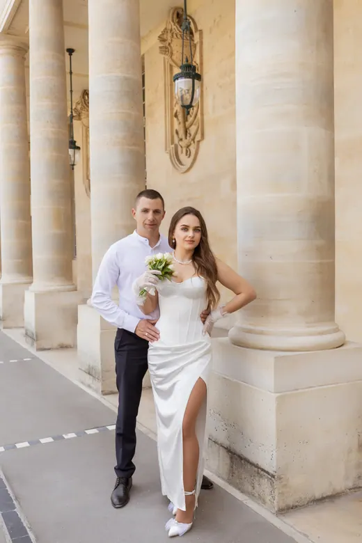 Photograph from the Wedding — Trocadéro & street session in Paris by Anna