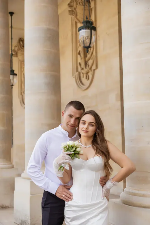 Photograph from the Wedding — Trocadéro & street session in Paris by Anna