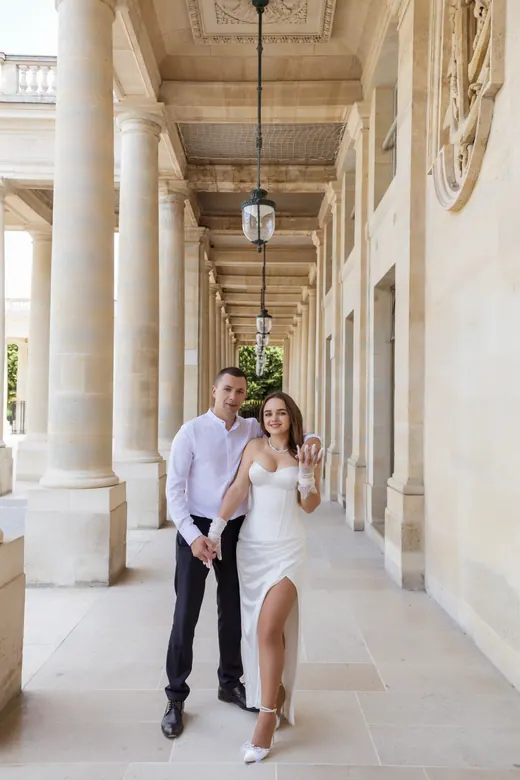 Photograph from the Wedding — Trocadéro & street session in Paris by Anna