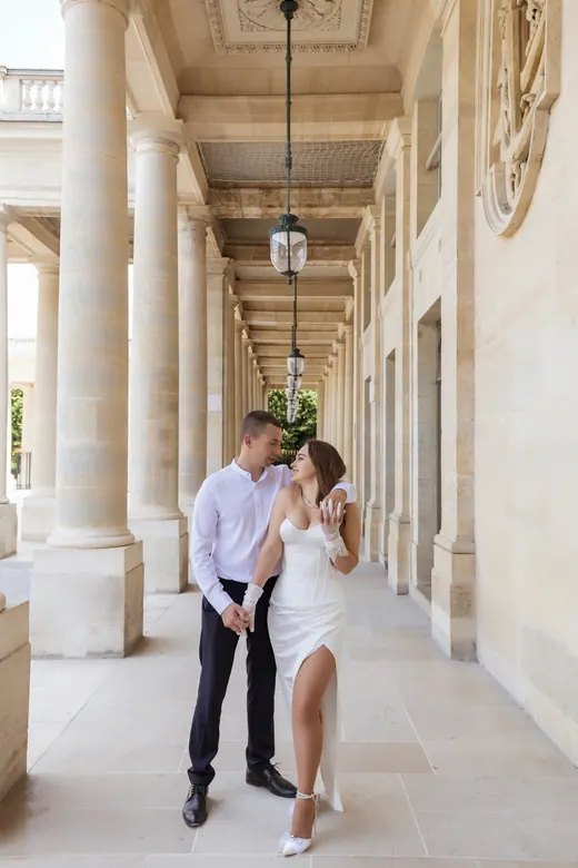Photograph from the Wedding — Trocadéro & street session in Paris by Anna