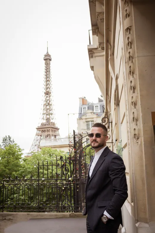 Photograph from the Wedding — gate, day session in Paris by Anna